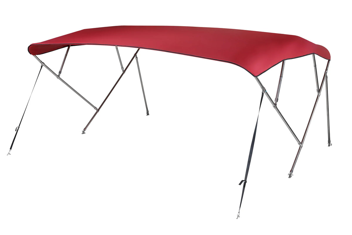 NALUX  RVS Biminitop 4 bogen - Hoogte 117 cm -Breedte 215-228 cm