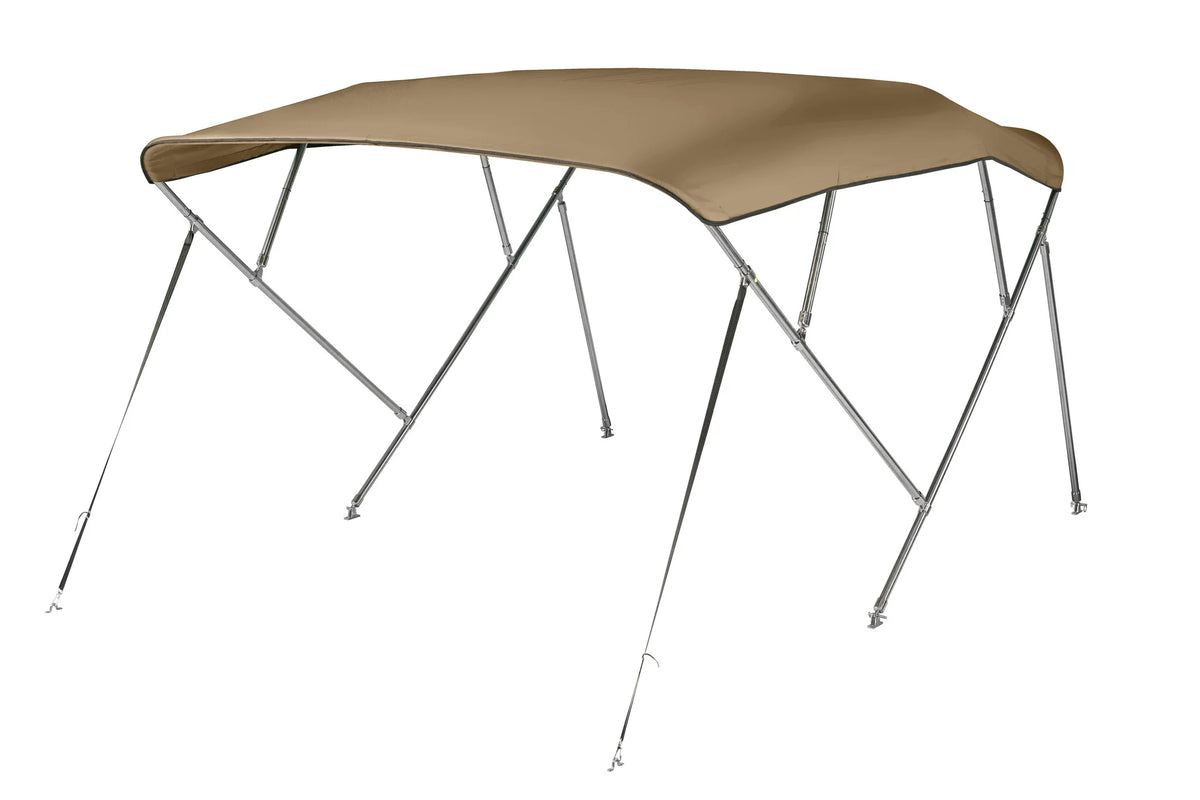 NALUX  RVS Biminitop 4 bogen - Hoogte 137 cm -Breedte 301-316 cm