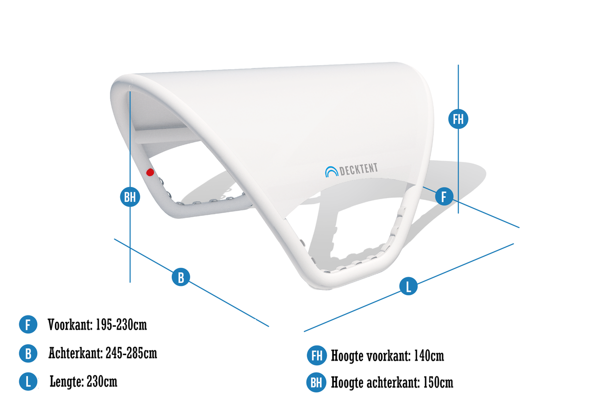 Decktent S opblaasbare Bimini