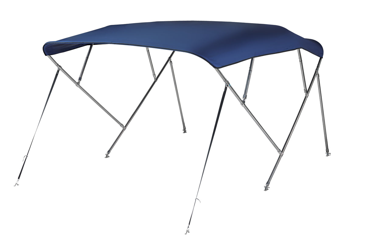 NALUX  RVS Biminitop 4 bogen - Hoogte 137 cm -Breedte 170-182 cm