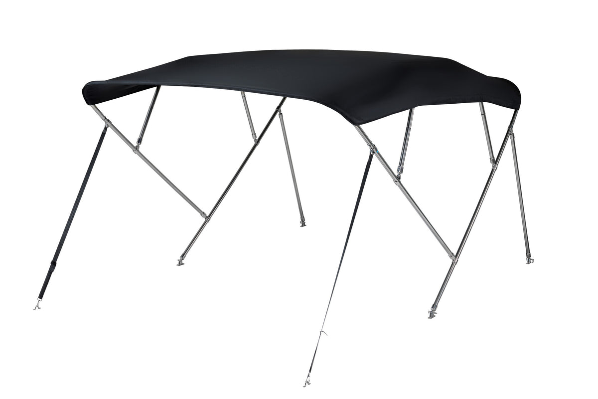 NALUX  RVS Biminitop 4 bogen - Hoogte 117 cm -Breedte 200-213 cm