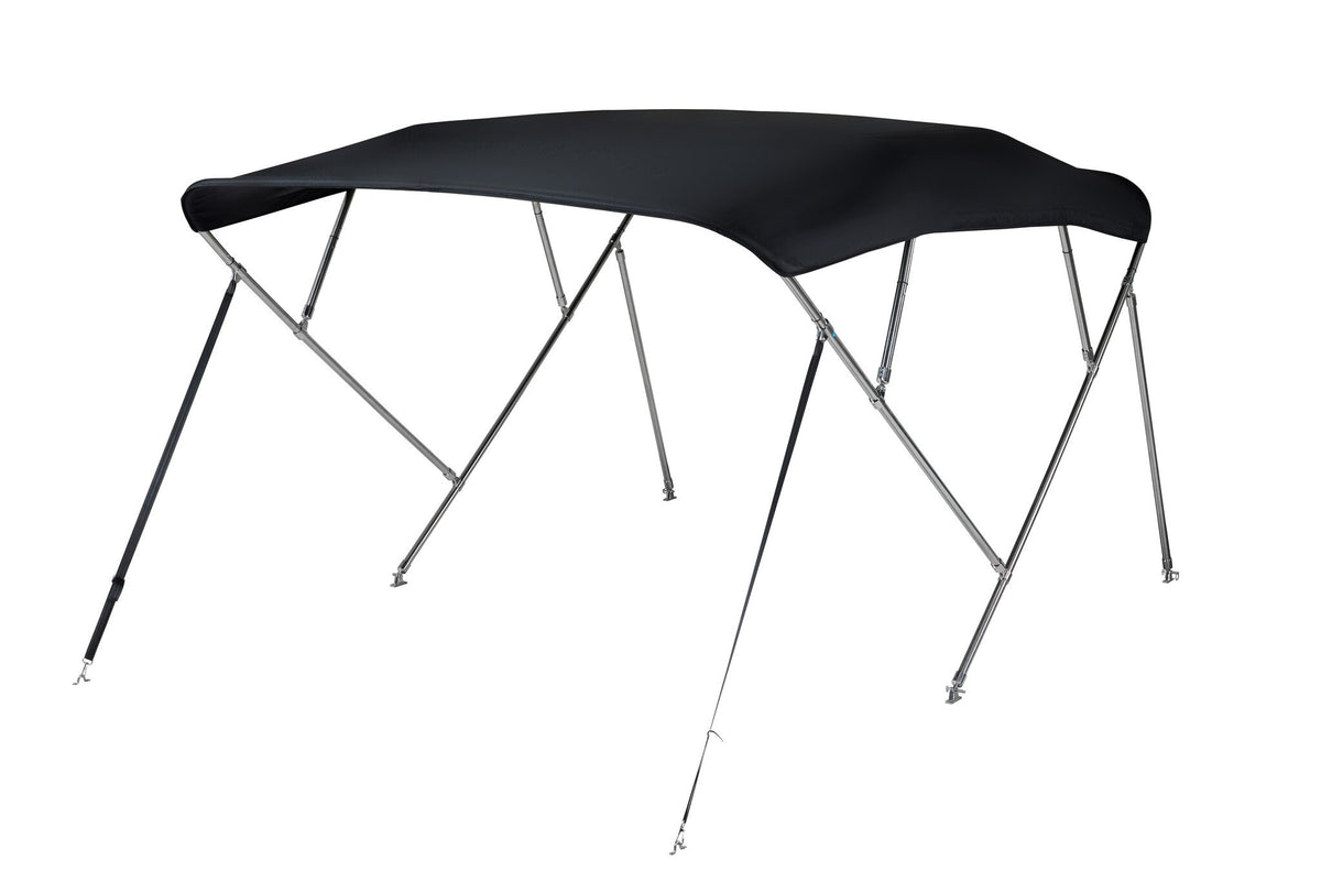NALUX  RVS Biminitop 4 bogen - Hoogte 137 cm -Breedte 155-169 cm