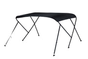 NALUX Biminitop 3 bogen zwart frame- Hoogte 117 cm -Breedte 185-198 cm