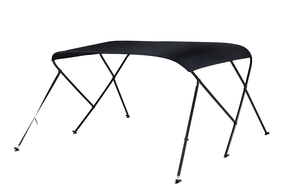 NALUX Biminitop 3 bogen zwart frame- Hoogte 91 cm -Breedte 231-243cm