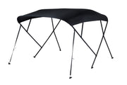 NALUX Biminitop 4  bogen zwart frame- Hoogte 117 cm -Breedte 155-169 cm